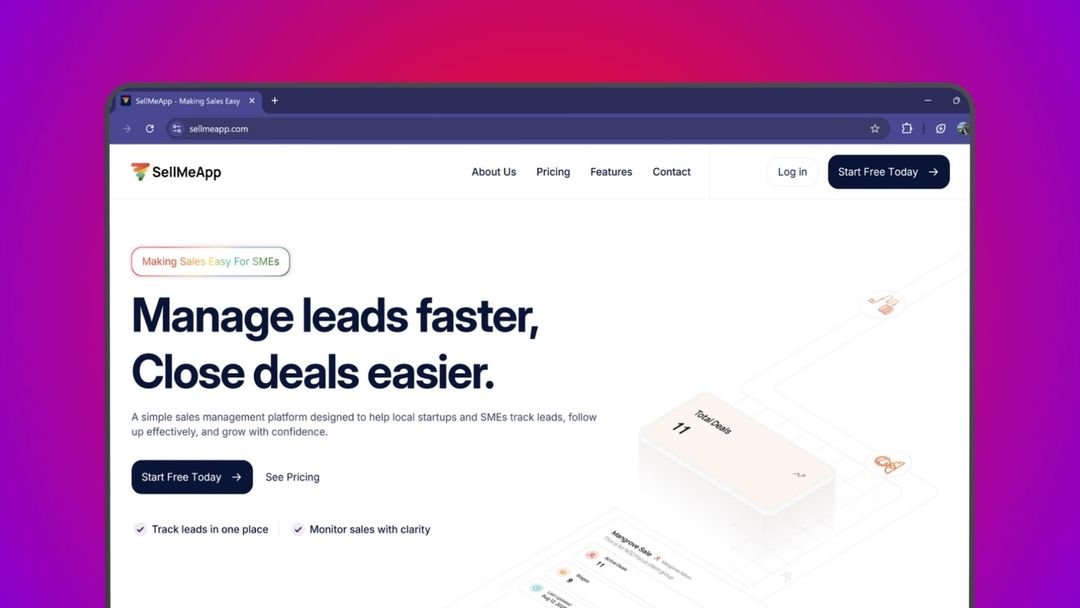 SellMeApp Sales Management Platform Development
