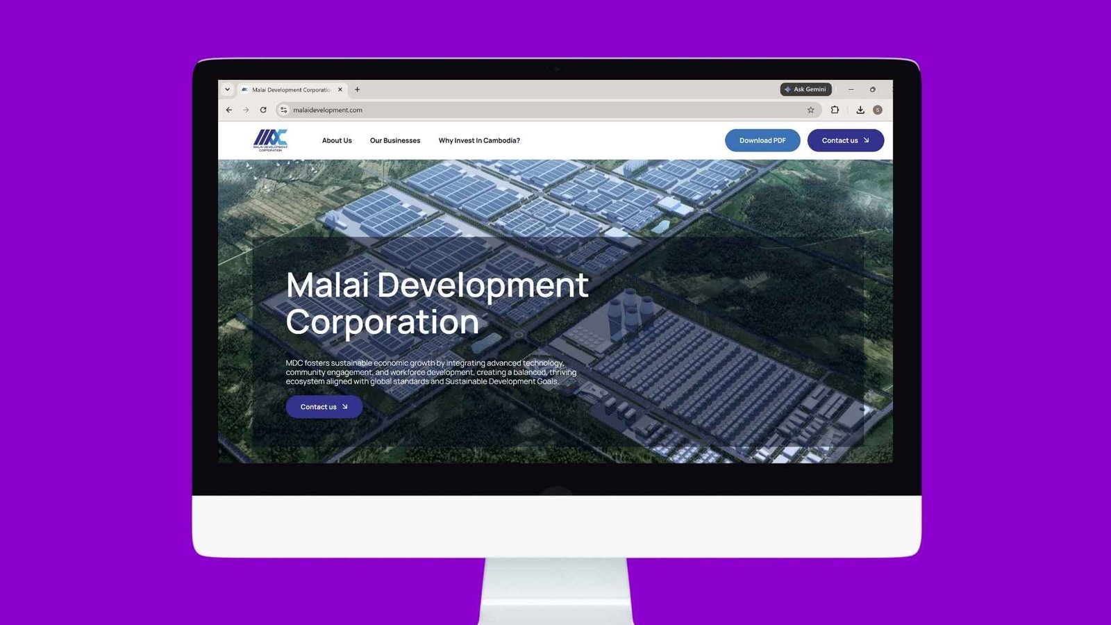 Malai Development Corporation Website Development